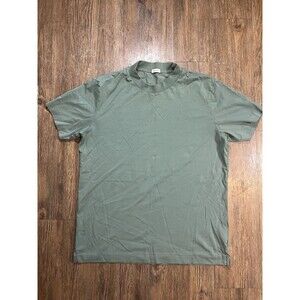Son Of A Tailor Shirt Men's M Green 100% Supima Cotton Short Sleeve Crewneck